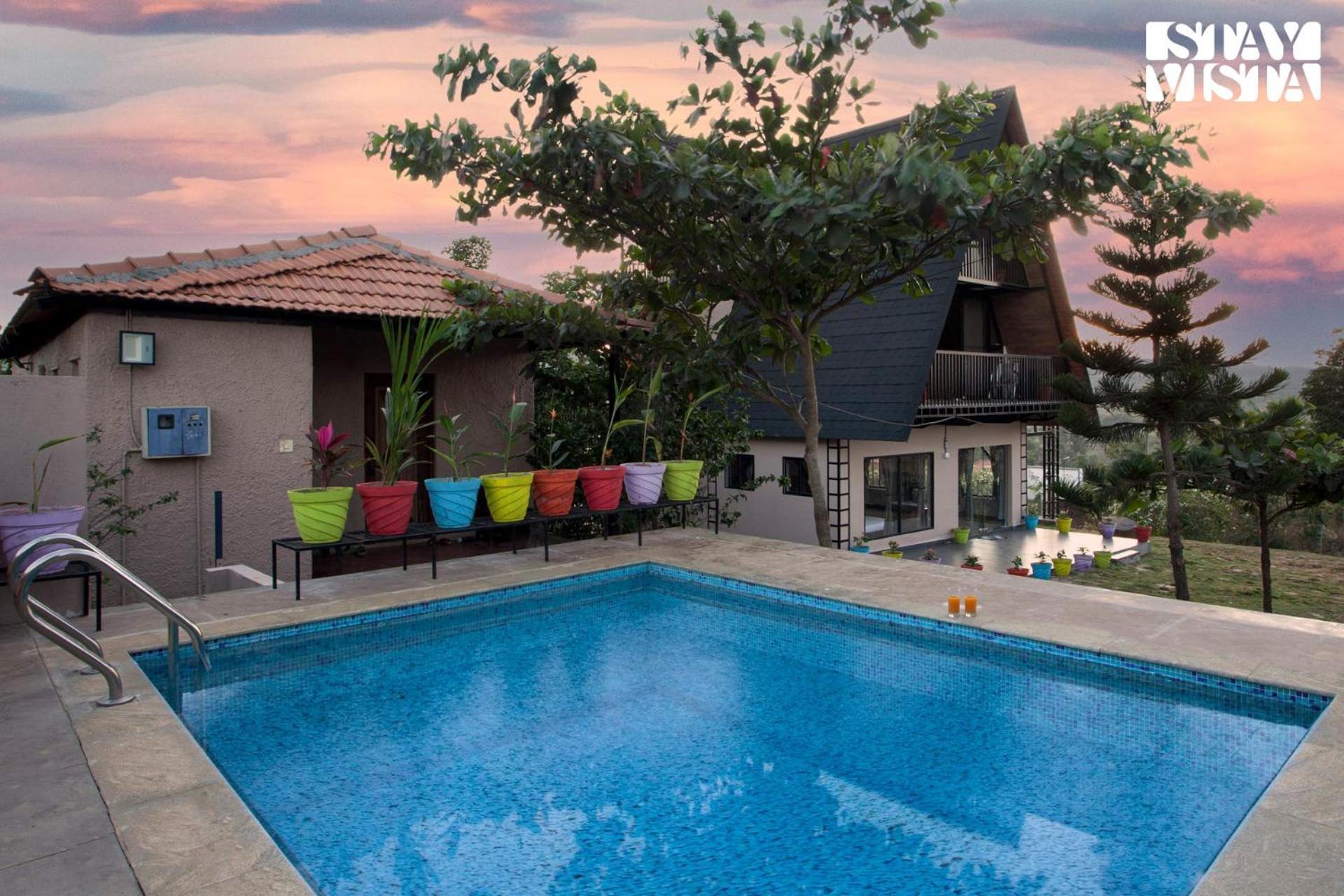 Stayvista At Hillside Harmony Pvt Pool & Free Breakfast Bangalore Buitenkant foto